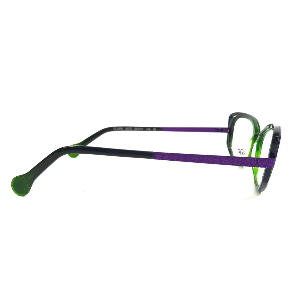 BOZ Eyeglasses Frames CLARA 4070 Clear Green Matte Purple Fade 52-17-140